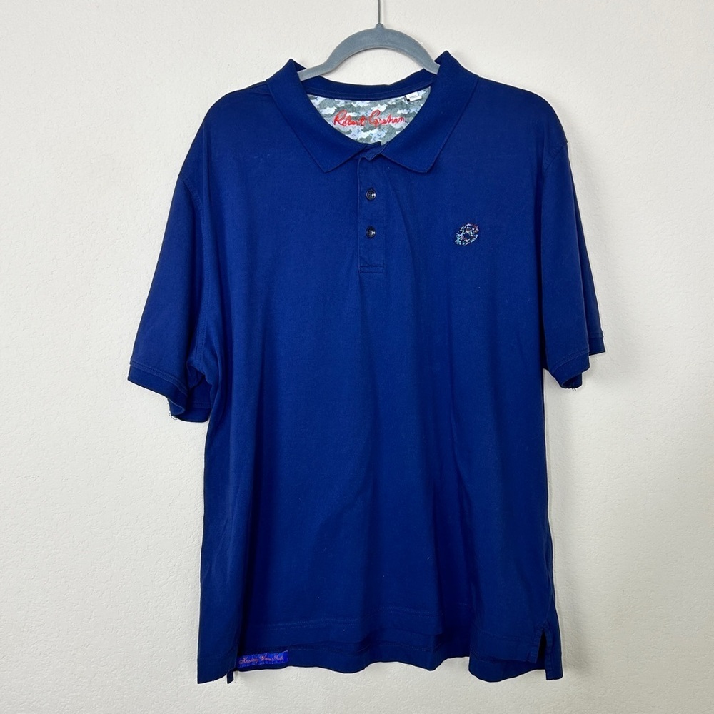 Robert Graham Blue Polo Size 3XL